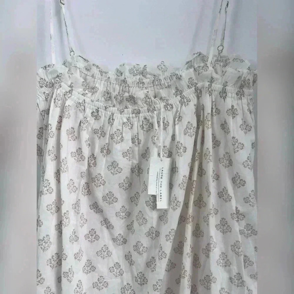 LAUDE the Label Airy Mini Dress - Ivory Block Print NEW WITH TAG Size L - Picture 4 of 6